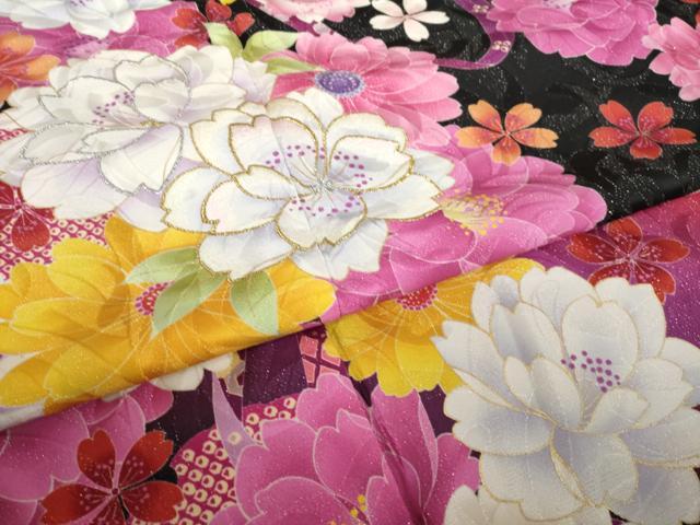 平和屋着物●豪華振袖　刺繍　雪輪花文　金銀糸　金彩　銀通し地　正絹　逸品　AABL0001ck