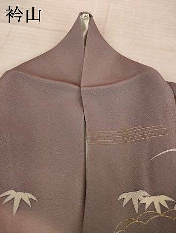 平和屋着物●訪問着　駒刺繍　立波花文　暈し染め　金彩　正絹　逸品　AABL0002ck