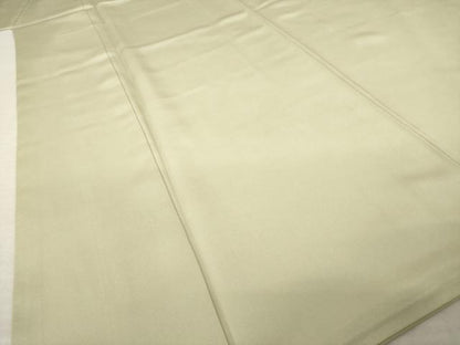 平和屋着物●上質な色無地　作家物　砂色　正絹　逸品　AABL0004ck