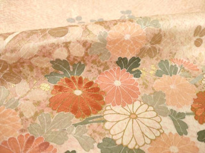 平和屋着物●訪問着　刺繍　慶彩小袖　花籬文　金彩　正絹　逸品　AABL0005ck