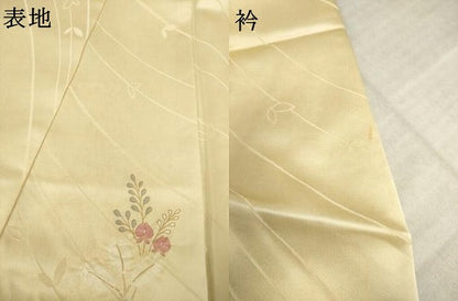平和屋着物●豪華振袖　絞り　花蝶文　暈し染め　金彩　正絹　逸品　AABL0009ck