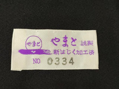 平和屋着物●豪華黒留袖　螺鈿　飛鶴松文　やまと誂製　ロング丈　正絹　逸品　AABL0016ck