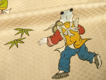 平和屋着物●訪問着　唐子　正絹　逸品　AABL0031ck