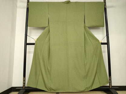 平和屋着物●上質な小紋　大小あられ　正絹　逸品　AABL0032ck