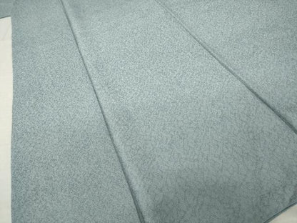 平和屋着物●上質な色無地　鉛色　正絹　逸品　AABL0050ck