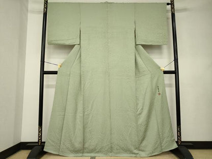 平和屋着物●上質な色無地　霊芝草木染　岩井茶色　正絹　逸品　AABL0052ck