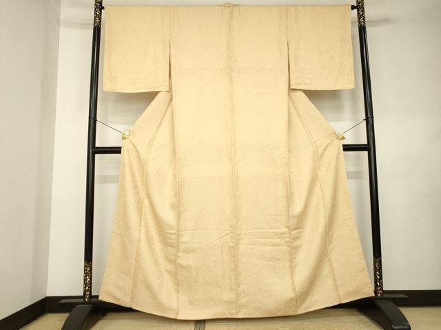 平和屋着物●上質な小紋　霞文　正絹　逸品　AABL0055ck
