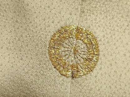 平和屋着物●豪華色留袖　刺繍　狩猟文　金糸　正絹　逸品　AABL0056ck