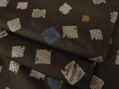 平和屋着物●本場大島紬　割込み絣　色紙文　正絹　逸品　AABL0069ck