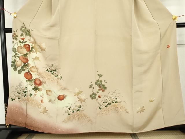 平和屋着物○ファッションデザイナー 花井幸子 訪問着 駒刺繍 光琳菊 梅 暈