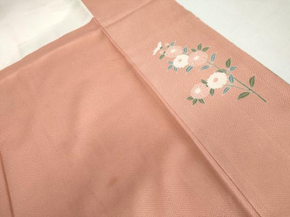平和屋着物●訪問着　枝花文　暈し染め　金銀彩　正絹　逸品　AABL0132cs