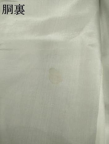 平和屋着物●訪問着　駒刺繍　花唐草文　暈し染め　金糸　金彩　正絹　逸品　AABL0138cs
