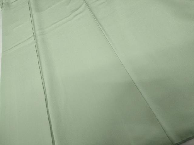 平和屋着物●上質な色無地　作家物　薄萌葱色　正絹　逸品　AABL0145cs