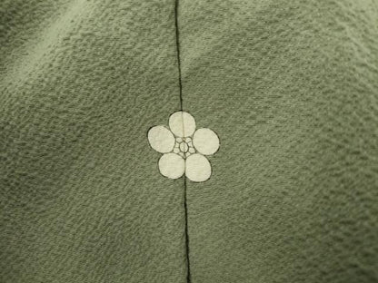 平和屋着物●上質な色無地　薄青色　正絹　逸品　未使用　AABL0155cs