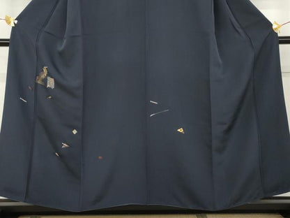 平和屋着物●訪問着　竹屋町刺繍　弁慶　金糸　正絹　逸品　AABL0166cs