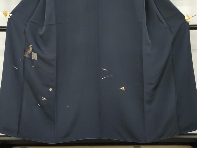 平和屋着物●訪問着　竹屋町刺繍　弁慶　金糸　正絹　逸品　AABL0166cs