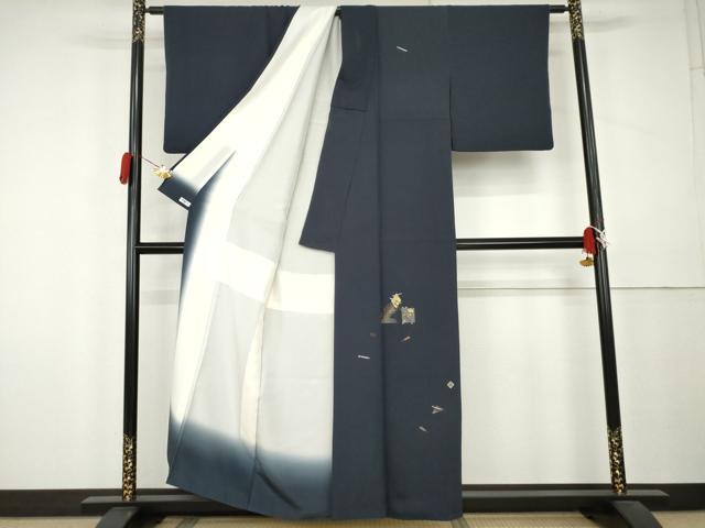 平和屋着物●訪問着　竹屋町刺繍　弁慶　金糸　正絹　逸品　AABL0166cs