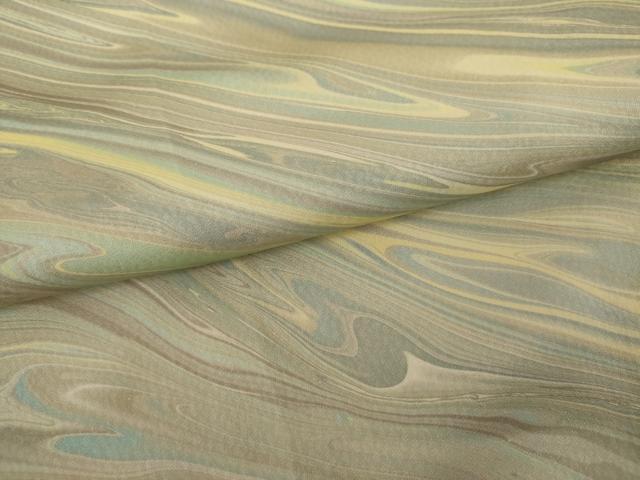 平和屋着物●上質な小紋　作家物　墨流し文様　正絹　逸品　AABL0169cs