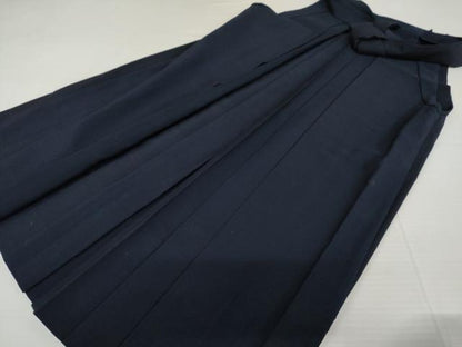 平和屋着物▼女性　行灯袴　色無地　紺青色　洗える着物　AABL0172cs