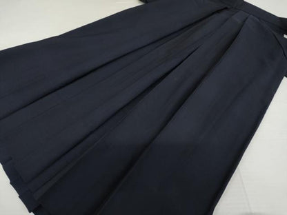 平和屋着物▼女性　行灯袴　色無地　紺青色　洗える着物　AABL0172cs