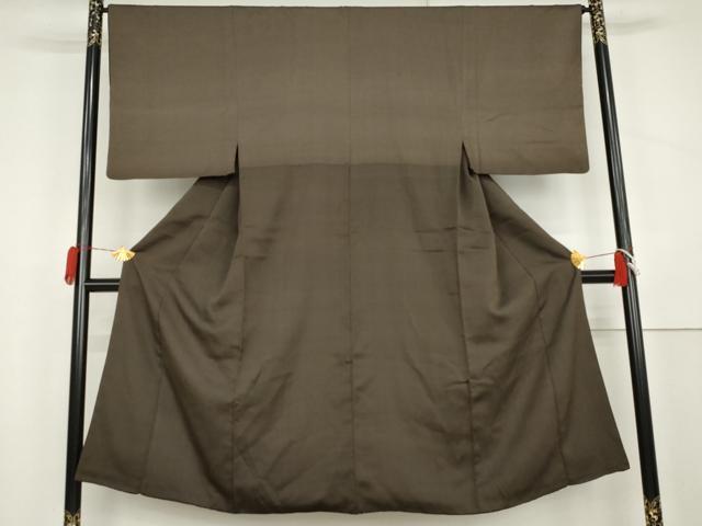 平和屋着物●男性　お召　鹿の子文　正絹　逸品　AABL0176cs