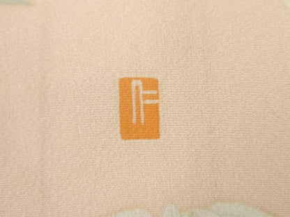 平和屋着物●希少　本加賀友禅作家　毎田仁郎　振袖　束ね熨斗鳳凰吉祥花文　正絹　逸品　AABL0179cs