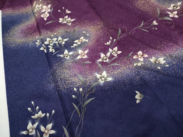 平和屋着物●豪華振袖　花蝶文　暈し染め　金銀彩　やまと誂製　正絹　逸品　AABL0182cs