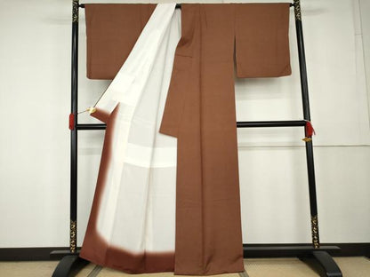 平和屋着物●江戸小紋　角通し　正絹　逸品　AABL0191cs