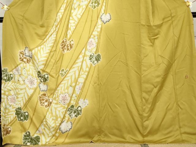 平和屋着物●染色作家　小倉淳史　訪問着　辻が花　絞り　そごう扱い　正絹　逸品　AABL0216cs
