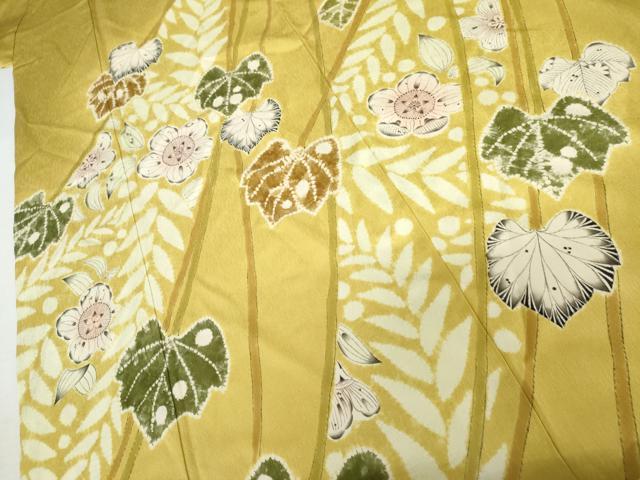 平和屋着物●染色作家　小倉淳史　訪問着　辻が花　絞り　そごう扱い　正絹　逸品　AABL0216cs