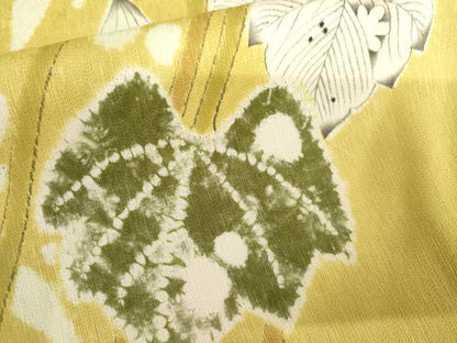 平和屋着物●染色作家　小倉淳史　訪問着　辻が花　絞り　そごう扱い　正絹　逸品　AABL0216cs