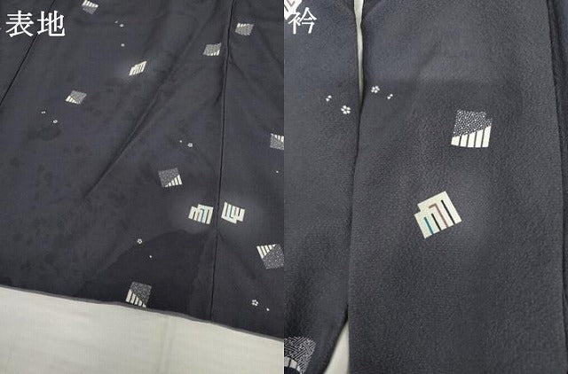 平和屋着物●上質な小紋　源氏香花文　ほたる暈し　正絹　逸品　AABL0219cs