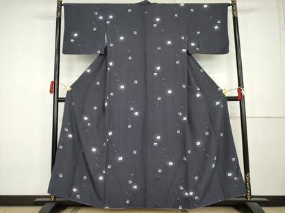平和屋着物●上質な小紋　源氏香花文　ほたる暈し　正絹　逸品　AABL0219cs