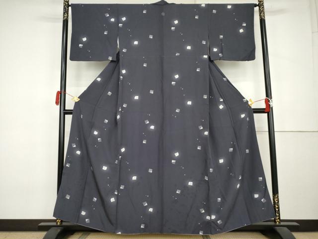 平和屋着物●上質な小紋　源氏香花文　ほたる暈し　正絹　逸品　AABL0219cs