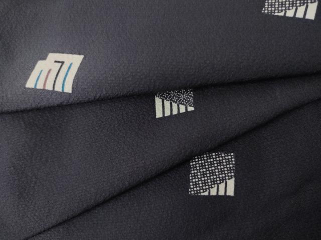 平和屋着物●上質な小紋　源氏香花文　ほたる暈し　正絹　逸品　AABL0219cs