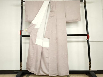 平和屋着物●上質な小紋　貝桶花文　正絹　逸品　未使用　AABL0220cs