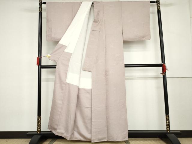 平和屋着物●上質な小紋　貝桶花文　正絹　逸品　未使用　AABL0220cs