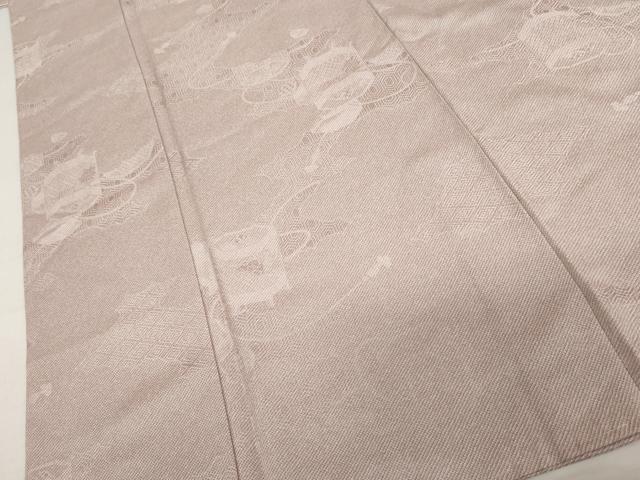 平和屋着物●上質な小紋　貝桶花文　正絹　逸品　未使用　AABL0220cs