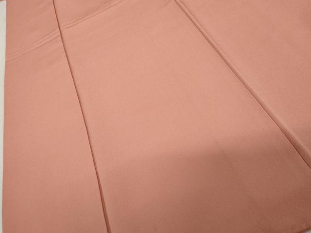 平和屋着物●上質な色無地　薄紅色　正絹　逸品　AABL0221cs