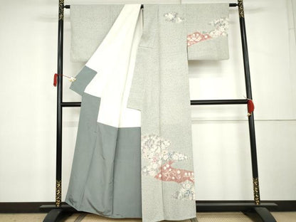 平和屋着物●訪問着　辻が花　絞り　正絹　逸品　AABL0222cs