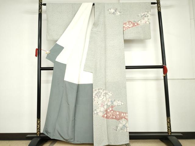 平和屋着物●訪問着　辻が花　絞り　正絹　逸品　AABL0222cs