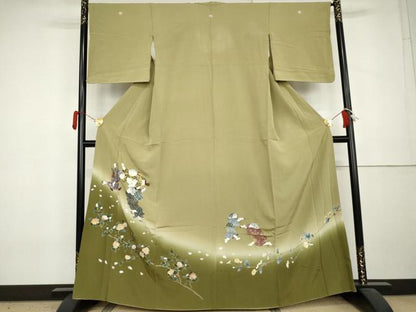 平和屋着物●豪華色留袖　童子遊び　暈し染め　金彩　正絹　逸品　AABL0229cs