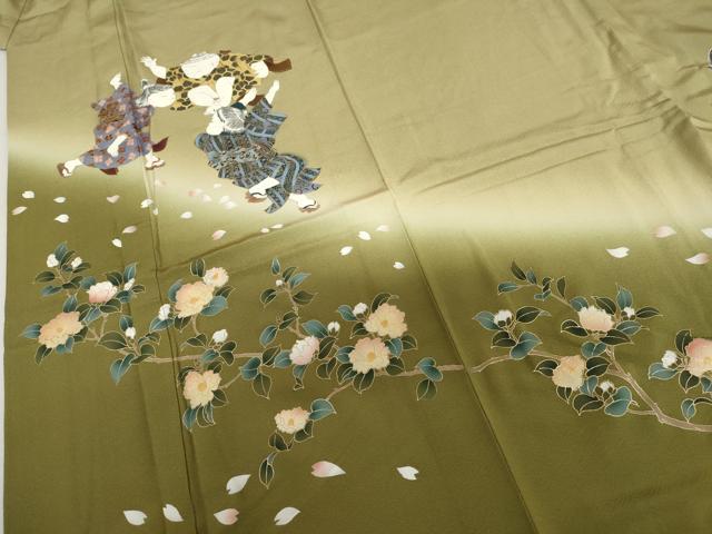 平和屋着物●豪華色留袖　童子遊び　暈し染め　金彩　正絹　逸品　AABL0229cs