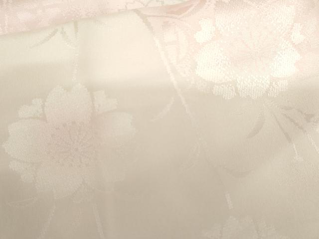 平和屋着物●小振袖用長襦袢　袷　桜地紋　暈し染め　やまと誂製　正絹　逸品　AABL0232cs