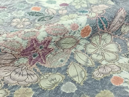 平和屋着物▽上質な小紋　単衣　辻が花　正絹　逸品　AABL0241jh