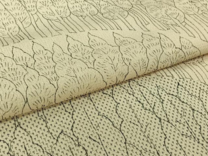 平和屋着物▽お召　訪問着　単衣　樹林文　正絹　逸品　AABL0242jh