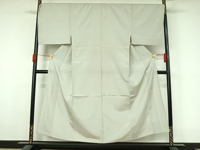 平和屋着物▽男性　本塩瀬　やまだ織　単衣　キングサイズ　正絹　逸品　AABL0243jh