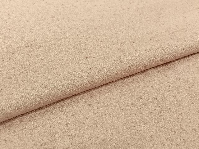 平和屋着物▽お召　単衣　色無地　撫子色　正絹　逸品　AABL0264jh