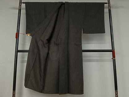 平和屋着物▽男性　紬　単衣　十字絣　正絹　逸品　AABL0283jh
