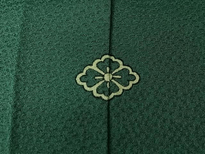 平和屋着物▽上質な色無地　単衣　花菱地紋　天鵞絨色　正絹　逸品　AABL0291jh